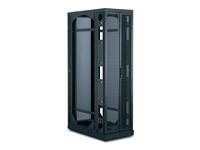 APC Netshelter VX Seismic Enclosure w/out Sides Black - Rack - svart - 42U - för P/N: SMTL1500RM3UC, SMTL1500RMI3UC, SRT2200RMXLAUS, SRTL3KRM1UC, SRTL3KRM1UNC AR2145BLK