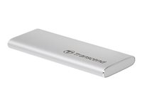 Transcend ESD240C - SSD - 120 GB - extern (portabel) - M.2 - USB 3.1 Gen 2 (USB-C kontakt) - silver TS120GESD240C