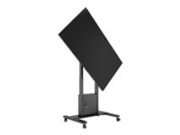 Multibrackets M - Vagn - Fällbart - för platt panel/videokonferenskamera - motoriserad, krockskydd, med skåp - svart - skärmstorlek: 43"-86" - utmatning: 32 V 7350105215643