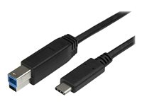StarTech.com USB C to USB B Printer Cable - 6 ft / 2m - USB C Printer Cable - USB C to USB B Cable - USB Type C to Type B (USB315CB2M) - USB-kabel - 24 pin USB-C (hane) till USB Type B (hane) - USB 3.1 Gen1 - 2 m - för P/N: HB30C5A2CSC, HBS304A24A, SV231DHU34K6, SV231HU34K6, SV231QDPU34K, SV431HU34K6 USB315CB2M