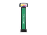 Compulocks iPad 10th-11th (A16) Gen Space Enclosure Brandable Floor Stand Black - Ställ - fristående/fastbultad - för surfplatta - märkningsbar - låsbar - höggradig aluminium - svart - skärmstorlek: 10.9" - monteringsgränssnitt: 100 x 100 mm - golvstående - för Apple 10.9-inch iPad (10:e generation) 140B209IPDSB