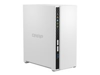 QNAP TS-233 - NAS-server - 2 fack - 4 TB - SATA 6Gb/s - HDD 2 TB x 2 - RAID RAID 0, 1, JBOD - RAM 2 GB - Gigabit Ethernet - iSCSI support TS-233+2XST2000VN003