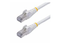 StarTech.com 2m White CAT8 Ethernet Cable, Snagless, S/FTP, 25G/40G - Patch-kabel - RJ-45 (hane) till RJ-45 (hane) - 2 m - 5.6 mm - S/FTP - CAT 5/5e/6/6a/8 - IEEE 802.3bt/IEEE 802.3ba - halogenfri, hakfri - vit NLWH-2M-CAT8-PATCH