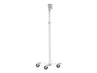 Compulocks Universal Invisible Mount Medical Rolling Cart - Vagn - för surfplatta - universell osynlig montering - medicinsk - vit - skärmstorlek: upp till 15 tum MCRSTDWSMP01W