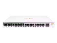 HPE Networking Instant On 1830 48G 24p Class4 PoE 4SFP 370W Switch - Switch - smart - 24 x 10/100/1000 + 24 x 10/100/1000 (PoE+) + 4 x Gigabit SFP - skrivbordsmodell, rackmonterbar - PoE+ (370 W) JL815A#ABB