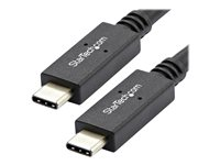StarTech.com USB-C-kabel med Power Delivery (5 A) - M/M - 1 m - USB 3.1 (10 Gbps) - USB-IF-certifierad - USB-kabel - 24 pin USB-C (hane) till 24 pin USB-C (hane) - USB 3.1 - 5 A - 1 m - svart - för P/N: CDP2HVGUASPD, DKT30CHPD3, DKT30CHVSDPD, DKT31CMDPHPD, HB31C2A2CME, SV221HUC4K USB31C5C1M