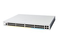 Cisco Catalyst 1300-48T-4X - Switch - L3 - Administrerad - 48 x 10/100/1000Base-T + 4 x 10 Gigabit SFP+ - rackmonterbar - återanvänd C1300-48T-4X-RF
