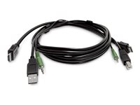 StarTech.com - Adapterkabel - HDMI, 3,5 mm ljuduttag, USB typ A hane till HDMI, 3,5 mm ljuduttag, USB Type B hane SKHDMMKVM10