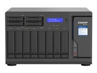 QNAP TVS-h1288X - NAS-server - 12 fack - SATA 6Gb/s - RAID 0, 1, 5, 6, 10, 50, JBOD, 5 hot spare, 6-reservsnabbyte, 60, 10 hot spare, RAID TP - RAM 16 GB - Gigabit Ethernet / 2.5 Gigabit Ethernet / 10 Gigabit Ethernet - iSCSI support TVS-H1288X-W1250-16G