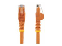 StarTech.com 1m CAT6 Ethernet Cable, 10 Gigabit Snagless RJ45 650MHz 100W PoE Patch Cord, CAT 6 10GbE UTP Network Cable w/Strain Relief, Orange, Wiring is UL Certified/TIA - Category 6 - 24AWG (N6PATC1MOR) - Patch-kabel - RJ-45 (hane) till RJ-45 (hane) - 1 m - UTP - CAT 6 - hakfri - orange N6PATC1MOR