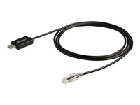 StarTech.com 1,8 m Cisco USB-konsolkabel - USB till RJ45 - Seriell kabel - USB (hane) till RJ-45 (hane) - 1.8 m - USB 2.0 - svart ICUSBROLLOVR