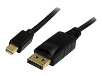 StarTech.com 2m Mini DisplayPort to DisplayPort 1.2 Cable DisplayPort 4k - DisplayPort-kabel - Mini DisplayPort (hane) till DisplayPort (hane) - 2 m - sprintlåsning - svart MDP2DPMM2M