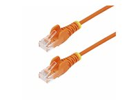 StarTech.com 3m Orange Slim CAT6 Ethernet Cable, Snagless, 28AWG, LSZH - Patch-kabel - RJ-45 (hane) till RJ-45 (hane) - 3 m - 3.6 mm - UTP - CAT 5/5e/6 - IEEE 802.3bt - halogenfri, hakfri - orange N6PAT300CMORS