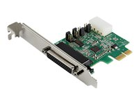 Startech 4-portars PCI Express RS232-seriellt adapterkort - PCIe RS232-seriellt värdstyrenhetskort - PCIe till seriellt DB9-kort - 16 950 UART - expansionskort - Windows/Linux - Seriell adapter - PCI Express x1 - RS-232 x 4 PEX4S953