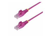 StarTech.com 3m Pink Slim CAT6 Ethernet Cable, Snagless, 28AWG, LSZH - Patch-kabel - RJ-45 (hane) till RJ-45 (hane) - 3 m - 3.6 mm - UTP - CAT 5/5e/6 - IEEE 802.3bt - halogenfri, hakfri, koppartrådar - rosa N6PAT300CMPKS