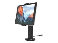 Compulocks Universal Tablet Cling Rise Tilting Kiosk 8" - Ställ - för surfplatta - svart - skärmstorlek: upp till 13 tum - skrivbord UCLGSTD01B
