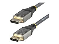 StarTech.com 3 m VESA-certifierad DisplayPort 1.4-kabel - 8K 60 Hz HDR10 - Ultra HD 4K 120 Hz-video - DP 1.4-kabel/-sladd - För skärmar/displayer - DisplayPort till DisplayPort-kabel - M/M - DisplayPort-kabel - DisplayPort (hane) till DisplayPort (hane) - DisplayPort 1.4 - 3 m - formpressad, passiv, 8K60 Hz (7680 x 4320) stöd, 4K120 Hz (3840 x 2160) stöd - grå, svart DP14VMM3M