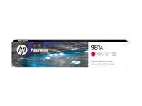 HP 981A - 69 ml - magenta - original - PageWide - bläckpatron - för PageWide Enterprise Color MFP 586; PageWide Managed Color E55650 J3M69A