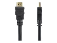 StarTech.com 2 m Höghastighets-HDMI-kabel – Ultra HD 4k x 2k HDMI-kabel – HDMI till HDMI M/M - HDMI-kabel - HDMI hane till HDMI hane - 2 m - skärmad - svart - för P/N: CDPVGDVHDBP, DK30CH2DPPDU, DK30CHDPPDUE, DKWG30DPHPD, DKWG30DPHPDU, VHDCI24HD HDMM2M