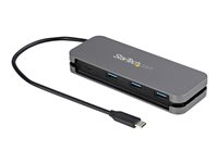 StarTech.com 4-port USB C-hubb - 3x USB-A/1x USB-C - 5 Gbps USB 3.0 Type-C-hubb (3.2/3.1 Gen 1) - USB-bussdriven - Bärbar USB-C till USB-A-adapterhubb - 28 cm lång kabel med kabelhantering - Hubb - 3 x USB 3.2 Gen 1 + 1 x USB-C 3.2 Gen 1 - skrivbordsmodell HB30CM3A1CB