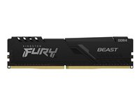 Kingston FURY Beast - DDR4 - sats - 64 GB: 2 x 32 GB - DIMM 288-pin - 3600 MHz / PC4-28800 - CL18 - 1.35 V - ej buffrad - icke ECC - svart KF436C18BBK2/64