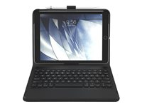 ZAGG Messenger Folio - Tangentbord och foliefodral - Bluetooth - nordisk - svart tangentbord, svart fodral - för Apple 10.2-inch iPad (7:e generation) 103004680