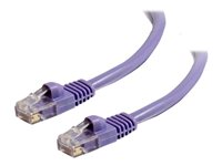 C2G Cat5e Booted Unshielded (UTP) Network Patch Cable - Patch-kabel - RJ-45 (hane) till RJ-45 (hane) - 10 m - UTP - CAT 5e - formpressad, hakfri, tvinnad - lila 83665