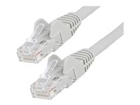 StarTech.com 5m LSZH CAT6 Ethernet Cable, 10 Gigabit Snagless RJ45 100W PoE Network Patch Cord with Strain Relief, CAT 6 10GbE UTP, Grey, Individually Tested/ETL, Low Smoke Zero Halogen - Category 6 - 24AWG (N6LPATCH5MGR) - Patch-kabel - RJ-45 (hane) till RJ-45 (hane) - 5 m - 6 mm - UTP - CAT 6 - hakfri - grå N6LPATCH5MGR