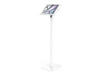 Compulocks - Hölje - för surfplatta - låsbar - aluminiumhölje, metallram - vit - skärmstorlek: 13" - monterbar på golvstativ - för Apple 13-inch iPad Air (M2, M3) 150W13APXW