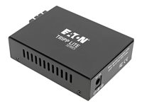 Eaton Tripp Lite Series Gigabit Singlemode Fiber to Ethernet Media Converter, SMF 10/100/1000 SC, 1310 nm, 20 km (12.4 mi.) - Fibermediekonverterare - 1GbE - 10Base-T, 100Base-TX, 1000Base-T - RJ-45 / SC enkelläge - upp till 20 km - 1310 nm N785-INT-SC-SM