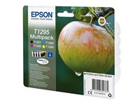 Epson T1295 Multipack - 4-pack - 32.2 ml - L-storlek - svart, gul, cyan, magenta - original - bläckpatron - för Stylus SX230, SX235, SX430, SX438; WorkForce WF-3010, 3520, 3530, 3540, 7015, 7515, 7525 C13T12954012