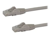 StarTech.com Cat6-patchkabel med hakfria RJ45-kontakter ? 3 m, grå - Patch-kabel - RJ-45 (hane) till RJ-45 (hane) - 3 m - UTP - CAT 6 - formpressad, hakfri - grå N6PATC3MGR