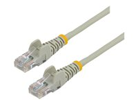 StarTech.com Cat5e patchkabel med hakfria RJ45-kontakter ? 2 m, grå - Patch-kabel - RJ-45 (hane) till RJ-45 (hane) - 2 m - UTP - CAT 5e - formpressad, hakfri - grå 45PAT2MGR