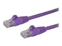 StarTech.com 7m CAT6 Ethernet Cable, 10 Gigabit Snagless RJ45 650MHz 100W PoE Patch Cord, CAT 6 10GbE UTP Network Cable w/Strain Relief, Purple, Fluke Tested/Wiring is UL Certified/TIA - Category 6 - 24AWG (N6PATC7MPL) - Patch-kabel - RJ-45 (hane) till RJ-45 (hane) - 7 m - UTP - CAT 6 - hakfri - lila N6PATC7MPL