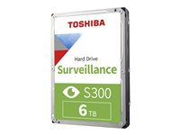 Toshiba S300 Surveillance - Hårddisk - 6 TB - inbyggd - 3.5" - SATA 6Gb/s - 5400 rpm - buffert: 256 MB HDWT860UZSVA