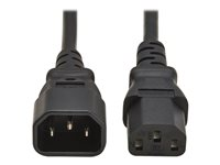 Eaton Tripp Lite Series PDU Power Cord, C13 to C14 - 10A, 250V, H05VV-F, 2 m (6.6 ft.), Black - Strömkabel - power IEC 60320 C13 till IEC 60320 C14 - AC 250 V - 10 A - 2 m - svart - Europa - för P/N: B020-U16-19-IPF, B020-U16-19-IPG, B020-U16-19-KF, B020-U16-19-KG P004-02M-EU