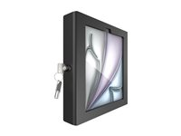 Compulocks iPad Air M2 & M3 11", Apex Enclosure Core Stand - Black - Monteringssats (hölje, ställ) - synliga kameror och sensorer fram/bak - för surfplatta - fast i 45 grader - låsbar - metall - svart - skärmstorlek: 11" - bänk, väggmonterbar - för Apple 11-inch iPad Air M2 Wi-Fi, M2 Wi-Fi + Cellular, M3 Wi-Fi, M3 Wi-Fi + Cellular 111B11APXB