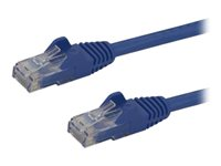 StarTech.com Cat6 patchkabel med hakfria RJ45-kontakter - 30,4 m, blå - Patch-kabel - RJ-45 (hane) till RJ-45 (hane) - 30.5 m - UTP - CAT 6 - hakfri - blå - för P/N: USB2001EXT2PNA, USB2002EXT2NA, USB2004EXT2NA, USB2G4LEXT2NA, USB3004EXT2 N6PATCH100BL