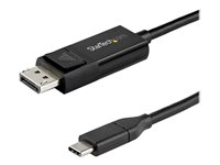 StarTech.com 1 m USB-C till DisplayPort 1.4-kabel - dubbelriktad - DisplayPort-kabel - 24 pin USB-C (hane) till DisplayPort (hona) - USB 3.1 / Thunderbolt 3 / DisplayPort 1.4 - 1 m - aktiv, 8K UHD-stöd (7680 x 4320) - svart CDP2DP141MBD