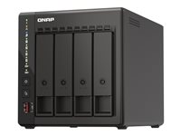 QNAP TS-453E - NAS-server - 4 fack - 16 TB - SATA 6Gb/s - HDD 4 TB x 4 - RAID 0, 1, 5, 6, 10, JBOD - RAM 8 GB - 2.5 Gigabit Ethernet - iSCSI support K/TS-453E-8G+4XMN10ADA400ES
