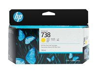 HP 738 - 130 ml - gul - original - DesignJet - bläckpatron - för DesignJet T950 498N7A
