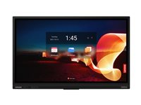 Lenovo ThinkVision T65 - 65" Diagonal klass LED-bakgrundsbelyst LCD-skärm - interaktiv - med pekskärm (multi touch) / array med 8 mikrofoner - Smart TV - Android - 4K UHD (2160p) 3840 x 2160 - HDR - Direct LED - korpsvart 62F2WA1CEK
