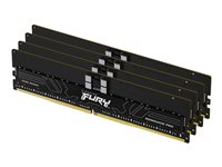 Kingston FURY Renegade Pro - DDR5 - sats - 128 GB: 4 x 32 GB - DIMM 288-pin - 4800 MHz / PC5-38400 - CL36 - 1.1 V - registrerad - on-die ECC - svart KF548R36RBK4-128