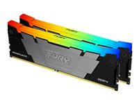 Kingston FURY Renegade RGB - DDR4 - sats - 16 GB: 2 x 8 GB - DIMM 288-pin - 3200 MT/s / PC4-25600 - CL16 - 1.2 V - ej buffrad - icke ECC - svart KF432C16RB2AK2/16
