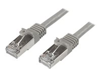 StarTech.com Cat6-patchkabel - skärmad (SFTP) - 5 m, grå - Patch-kabel - RJ-45 (hane) till RJ-45 (hane) - 5 m - SFTP - CAT 6 - formpressad, hakfri - grå N6SPAT5MGR