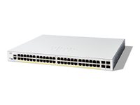 Cisco Catalyst 1200-48T-4G - Switch - L3 - smart - 48 x 10/100/1000Base-T + 4 x 10 Gigabit SFP+ - rackmonterbar - återanvänd C1200-48T-4G-RF