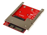 StarTech.com mSATA-SSD till 2,5" SATA-adapter-konverterare - Kontrollerkort - 1 Kanal - SATA 6Gb/s - SATA 6Gb/s - för P/N: BRACKET125PT, BRACKET125PTP, SATERASER4, SDOCK1EU3P2, SDOCK4U313, USB31C2SAT3 SAT32MSAT257