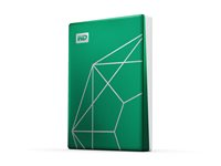 WD My Passport Ultra WDBJXT0020BGN-WESN - 20th Emerelad Anniversary Edition - hårddisk - krypterat - 2 TB - extern (portabel) - USB 3.2 Gen 1 - 256 bitars AES - Smaragdgrön WDBJXT0020BGN-WESN
