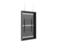 Multibrackets M Pro Series - Hölje - medium - för platt panel - hög ljusstyrka, tråd - stål - svart - skärmstorlek: 55" - takmonterbar 7350105217227