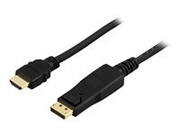 DELTACO DP-3020 - Adapterkabel - DisplayPort hane till HDMI hane - 2 m DP-3020